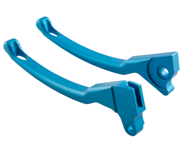 Sport hendelset rem links/rechts voor Vespa LX/LXV/S/Primavera/Sprint 50-150ccm, blauw mat