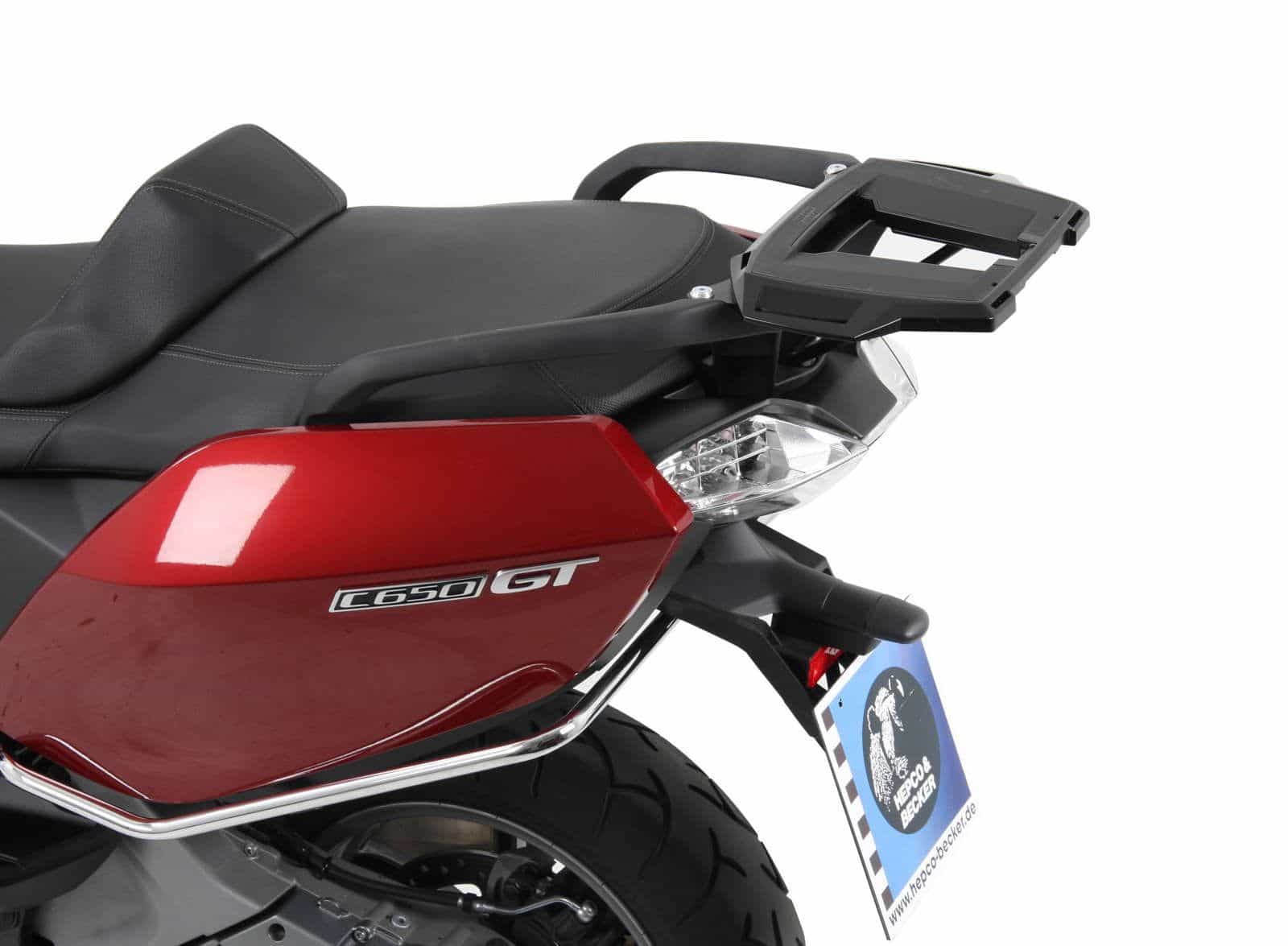 Aluminium topkoffer zwart voor BMW C 650 GT (12-21) Hepco & Becker