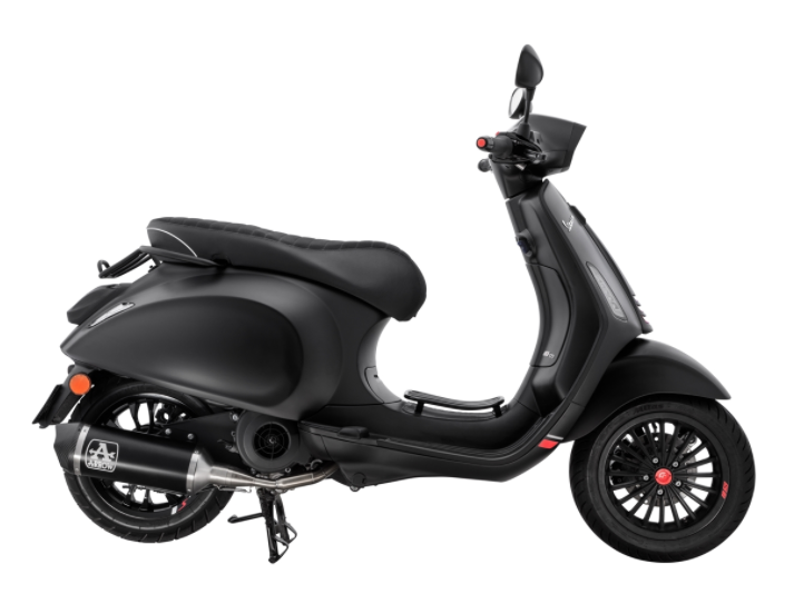 Bagagedrager/Socius Houder Zwart Mat voor Vespa Primavera/Sprint 50-150ccm 2T/4T AC