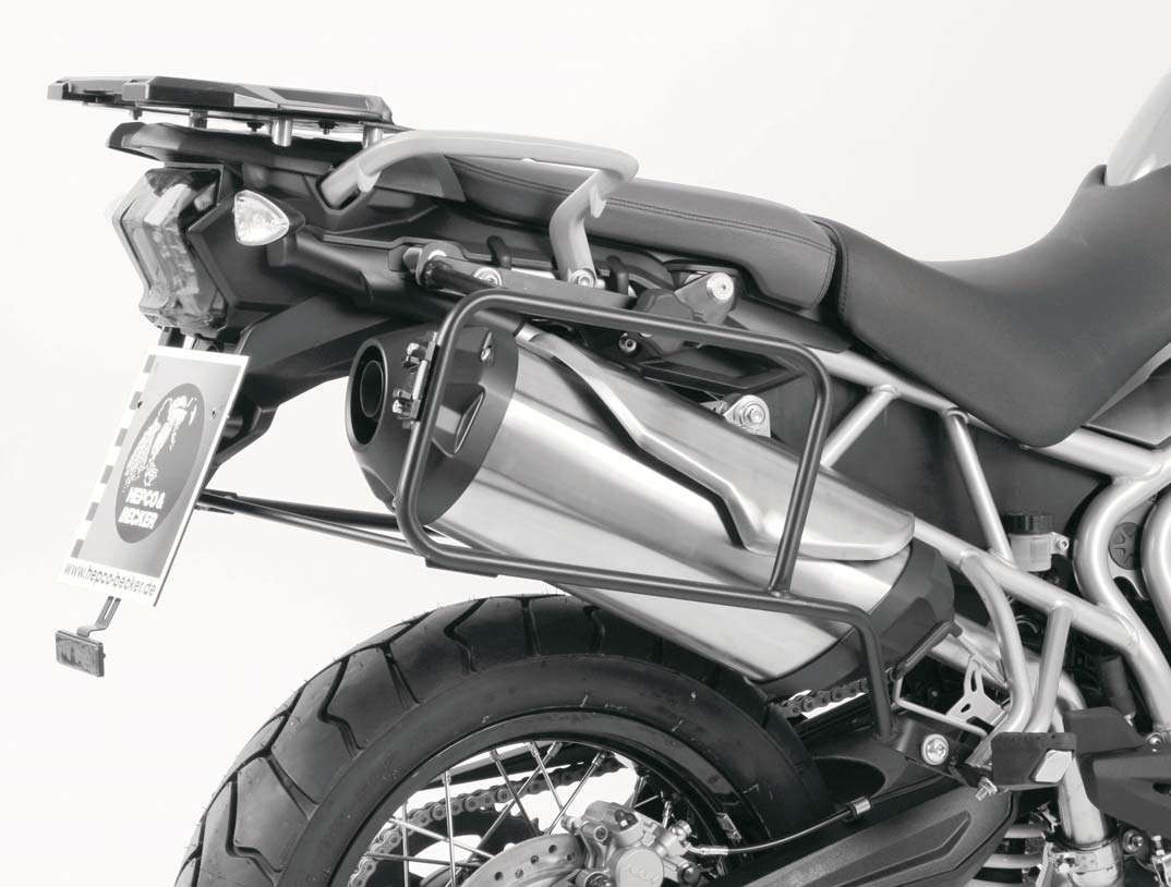 Alurack topkofferdrager zwart voor Triumph Tiger 800/XC (2010-2014)