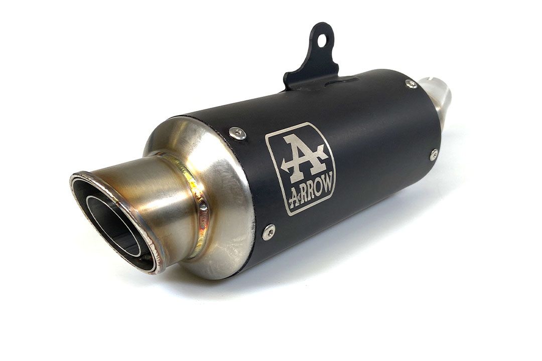 ARROW Uitlaat DARK GP2 voor Kawasaki Ninja 400 (18-)