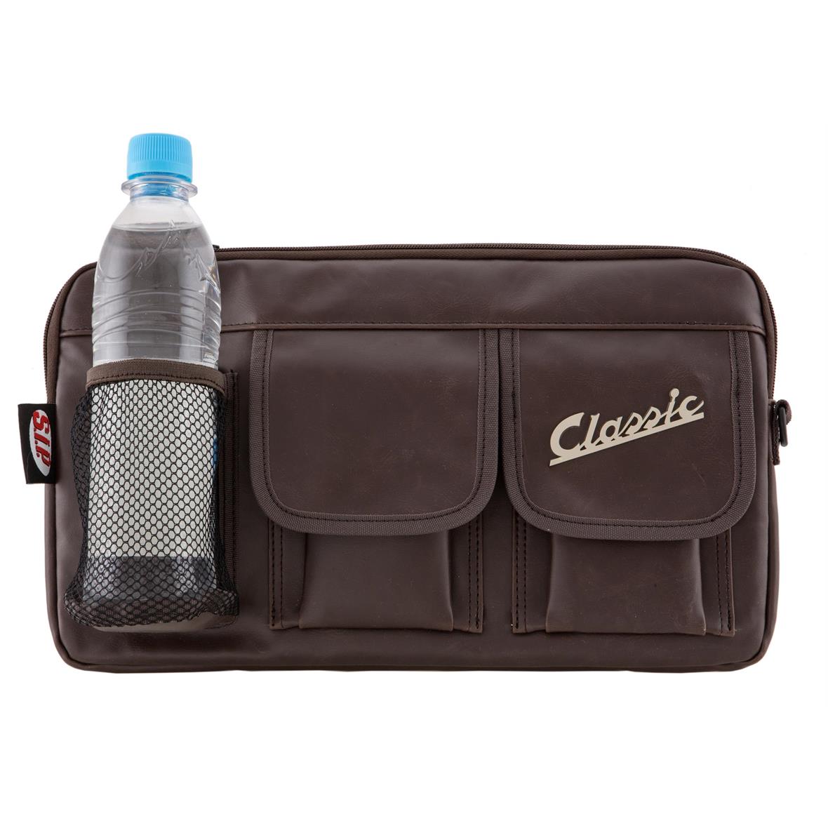 Classic" tas voor bagageruimte/handschoenvak Vespa - bruin, imitatieleer