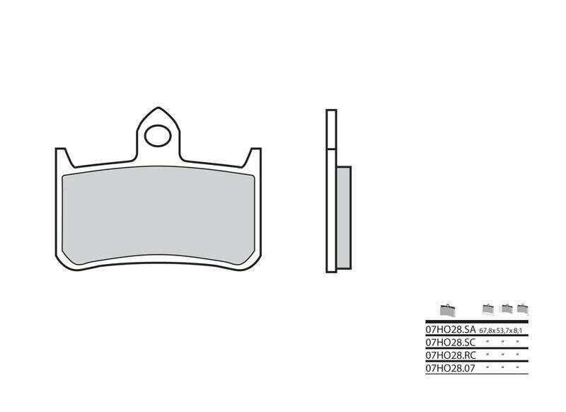 BREMBO Street gesinterde metalen remblokken - 07HO28SA