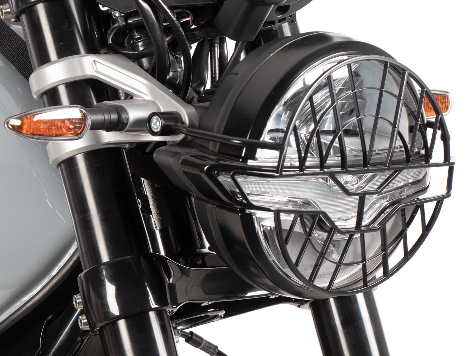 Lampbeschermer zwart voor Moto Guzzi V7 850 Stone (25- ) Hepco & Becker