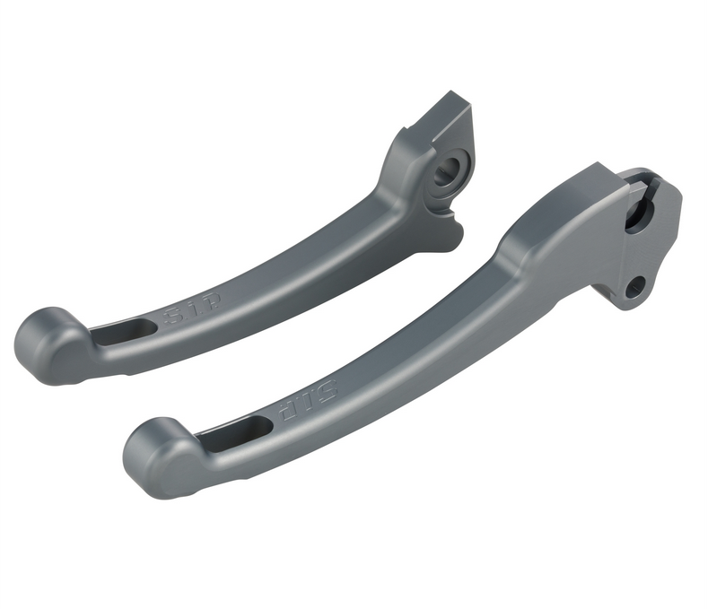 Sport hendelset koppeling/rem voor Vespa PX 125-200ccm, HBZ Grimeca, rechts/links, mat grijs