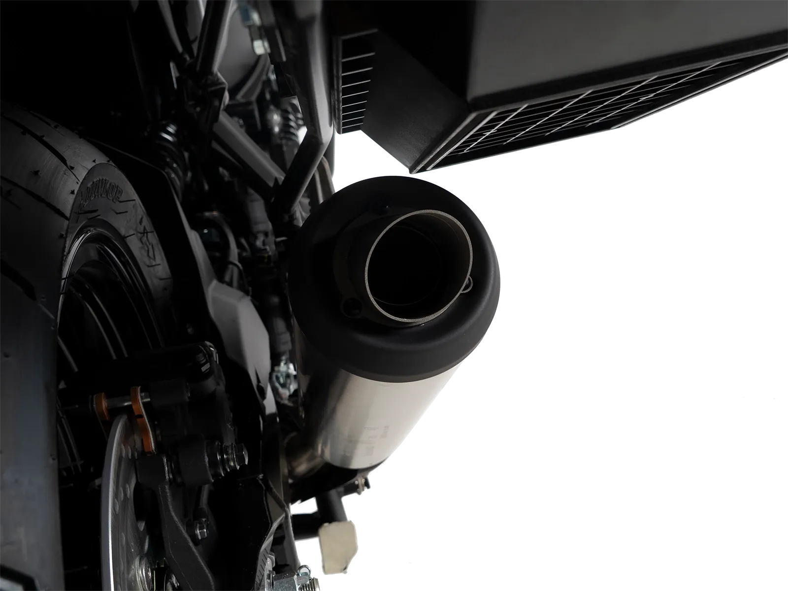 Hittebescherming uitlaatdeksel zwart voor Kawasaki Z 900 RS /Black Ball Edition (26-) Hepco & Becker