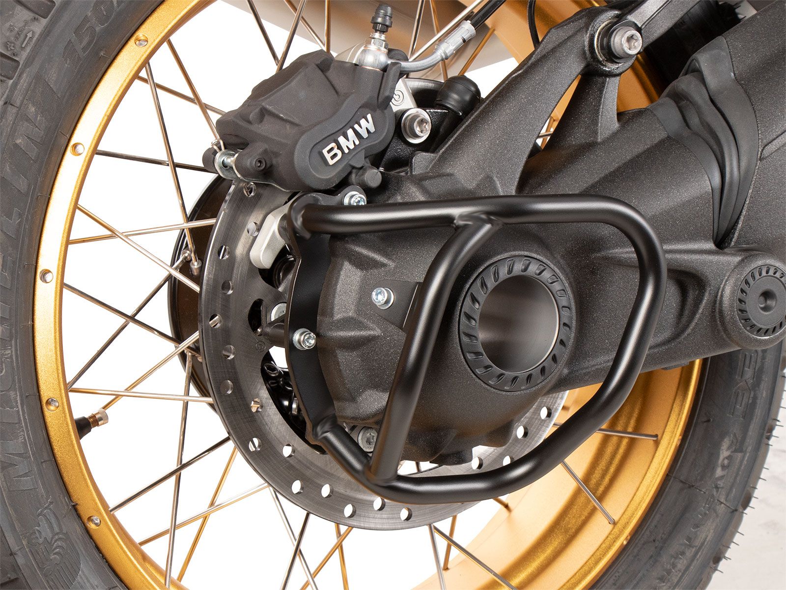 Gimbal guard zwart voor BMW R nineT Scrambler (16-23) Hepco & Becker