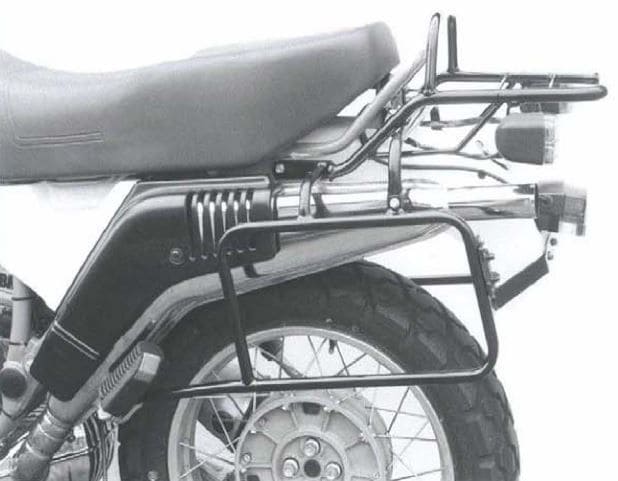 Buisvormig bagagerek Topkoffer drager zwart voor BMW R 80 GS Basic (1996) Origanal Hepco & Becker