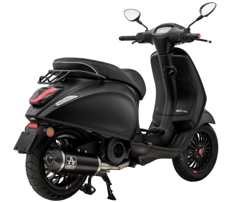 Bagagedrager/Socius Houder Zwart Mat voor Vespa Primavera/Sprint 50-150ccm 2T/4T AC