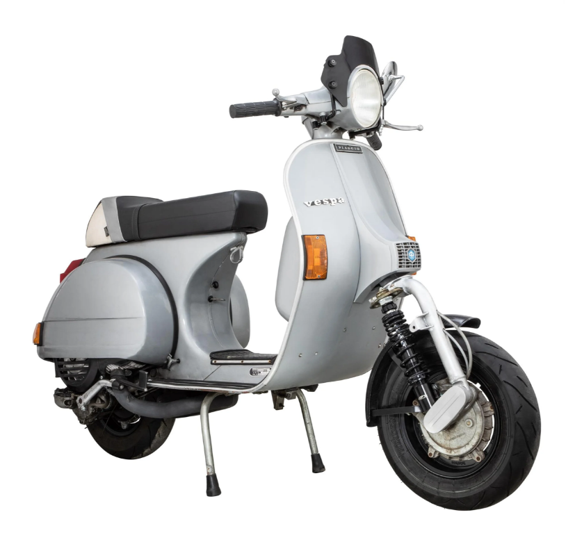Spatbord Garelli EVO II voor Vespa PX 80-200ccm, carbon, houder zwart