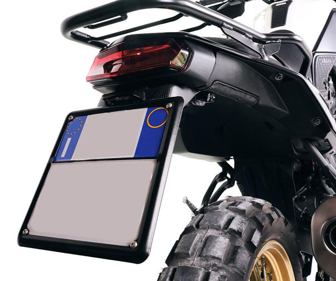 Korte koolstof kentekenplaathouder voor Yamaha Ténéré 700 (19-24)
