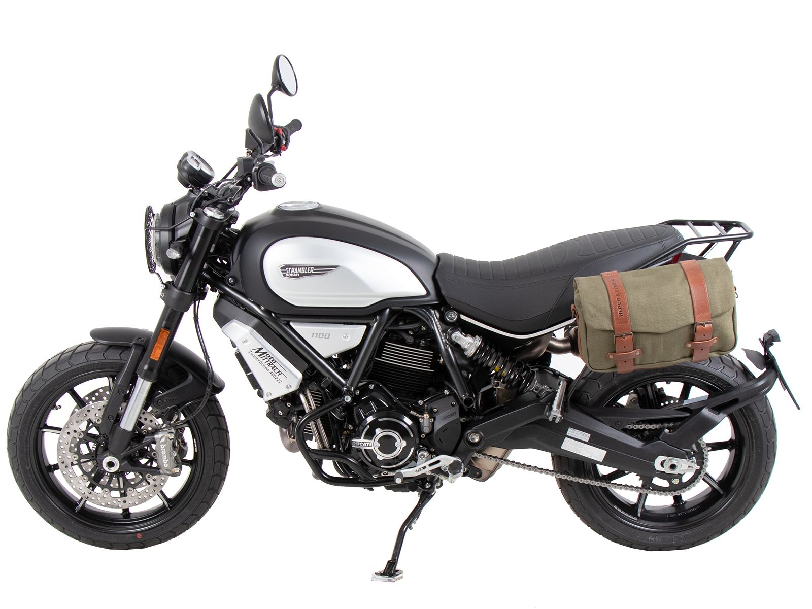 C-Bow zijdrager links voor Ducati Scrambler 1100 Dark Pro /Pro /Sport Pro (21-24) Hepco & Becker