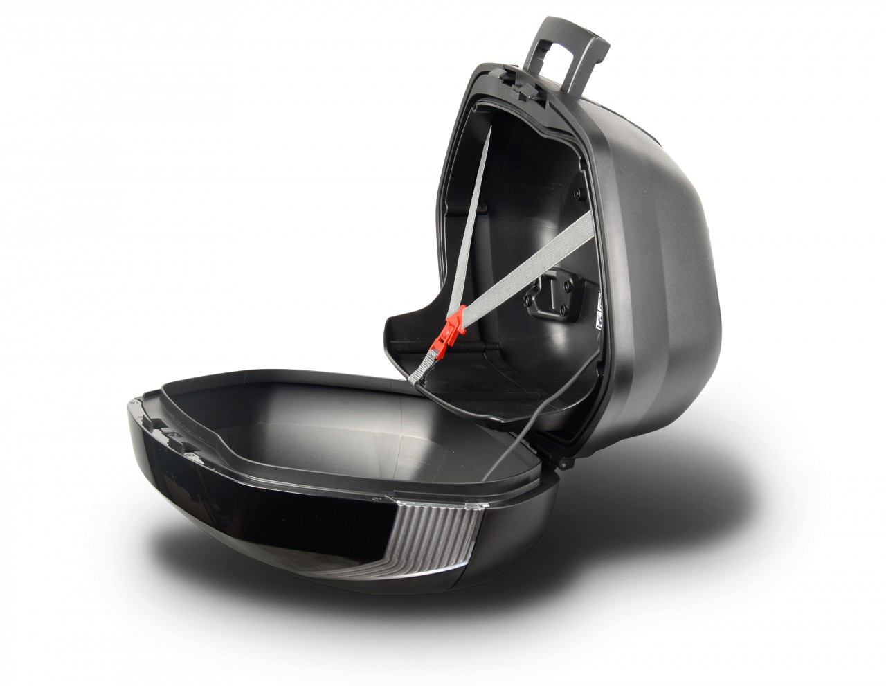 Shad zijkofferset SH36, zwart met afdekking in carbonlook, 36 l