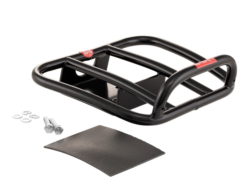 Bagagerek achteraan 70's voor Vespa GTS / GTS Super HPE 125-300 ('19-), zwart glanzend