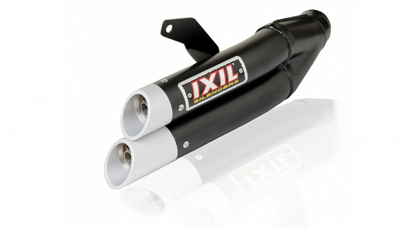 IXIL HYPERLOW BLACK XL rvs achterdemper voor Honda CBR 500 R / CB 500 F (Bj.19-)
