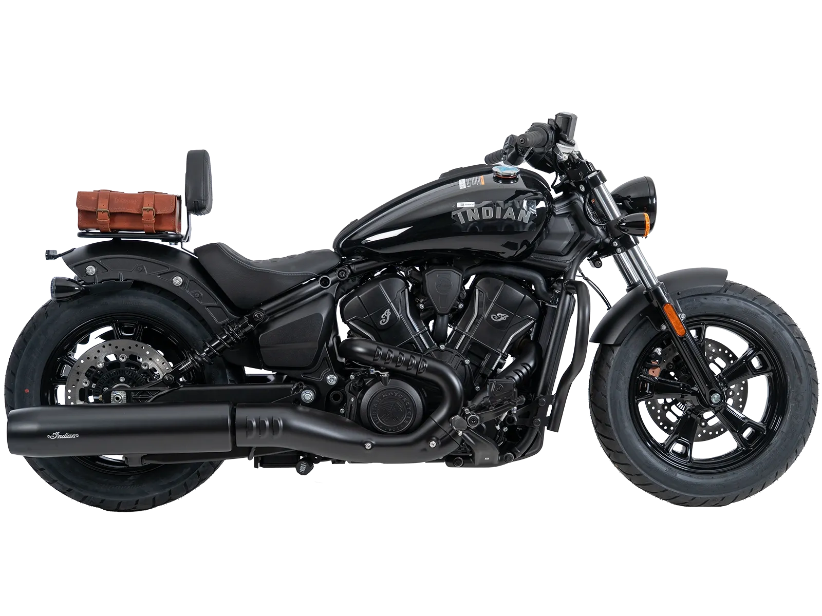 Bestuurdersrugleuning met vulling zwart voor Indian Scout Sixty Bobber (25-) Hepco & Becker
