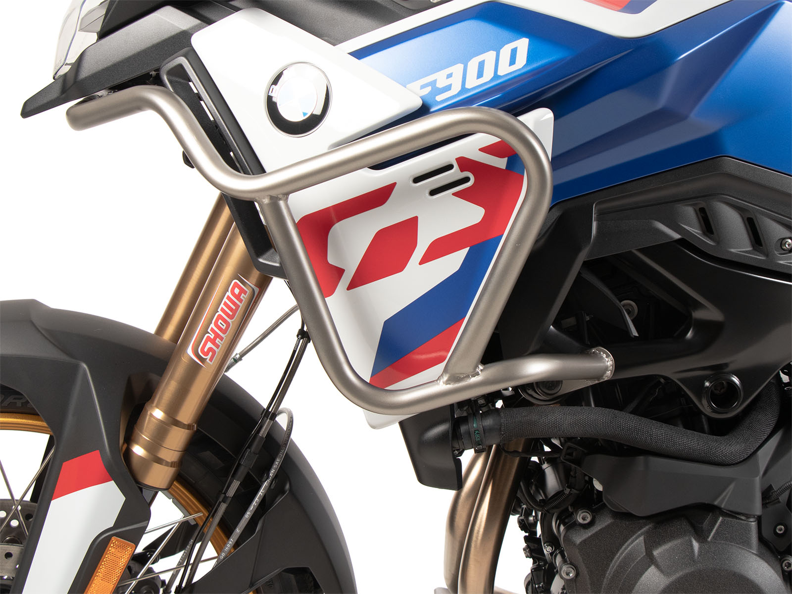 Roestvrijstalen tankbeschermer voor BMW F 900 GS (24-) Hepco & Becker