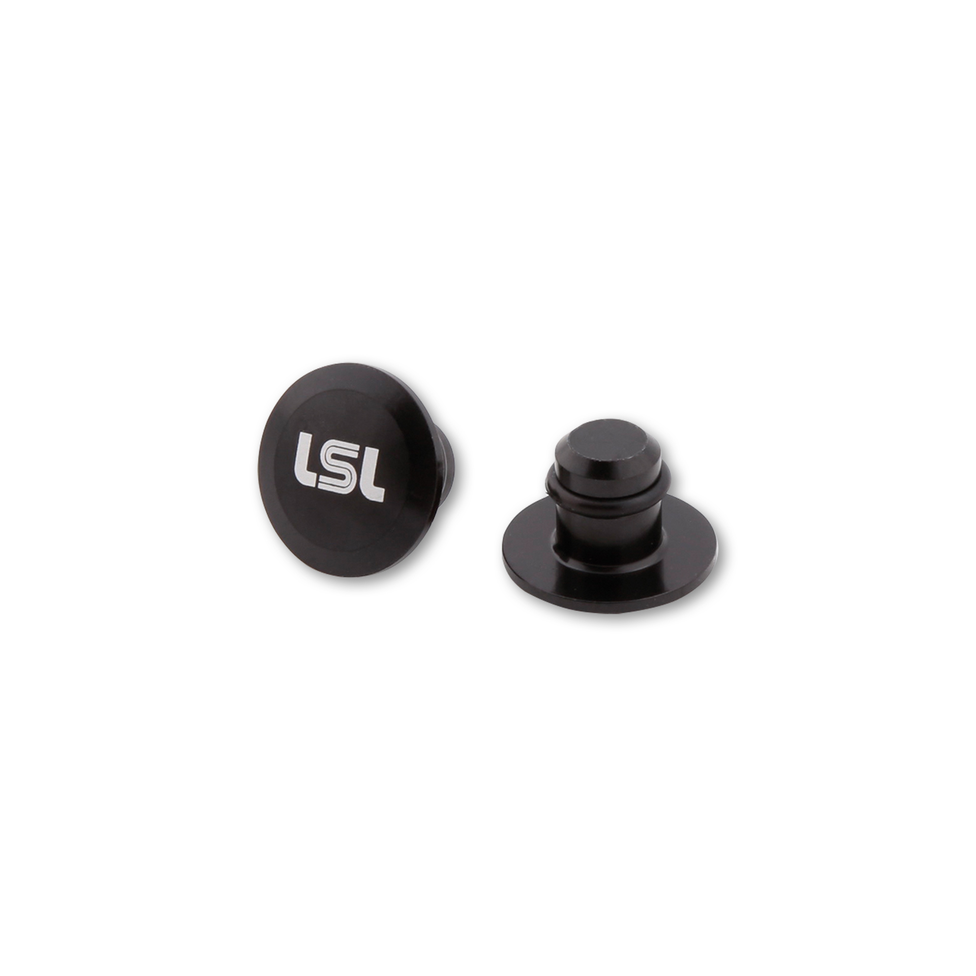 LSL CNC Abdeckkappen für M10 Spiegelgewinde, schwarz,