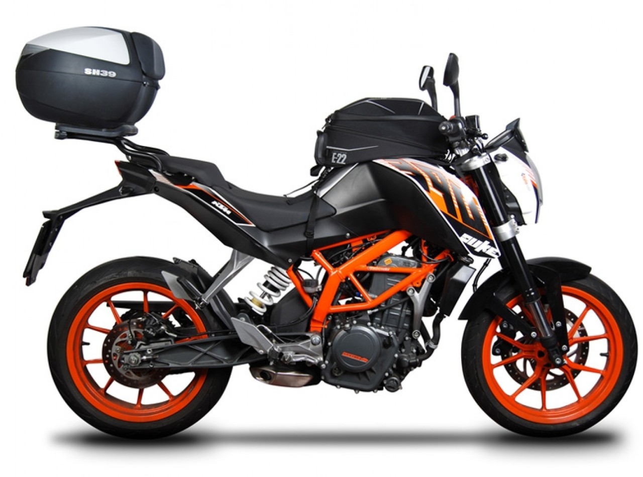 Shad-topkofferhouder, zwart gelakt, voor KTM 125 / 390 Duke (11-16)