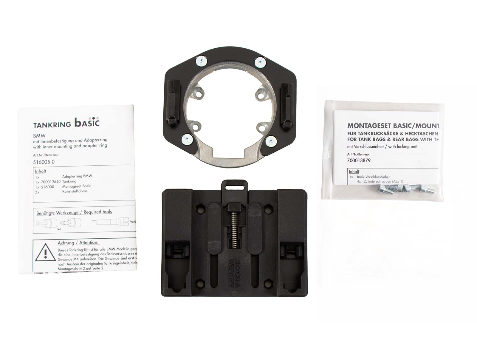Basistankring incl. tanktasvergrendeling voor BMW R 1200 R (06-10) Hepco & Becker