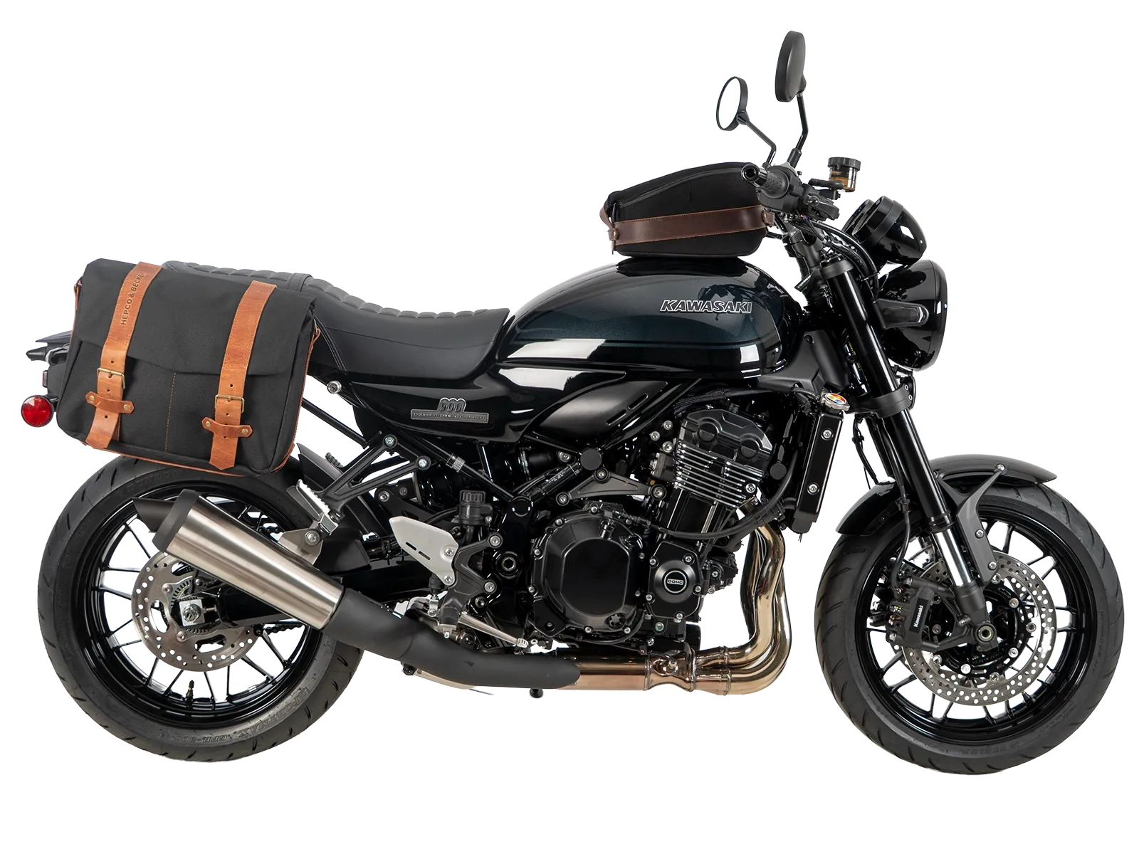C-Bow zijdrager zwart voor Kawasaki Z 900 RS /Black Ball Edition (26-) Hepco & Becker