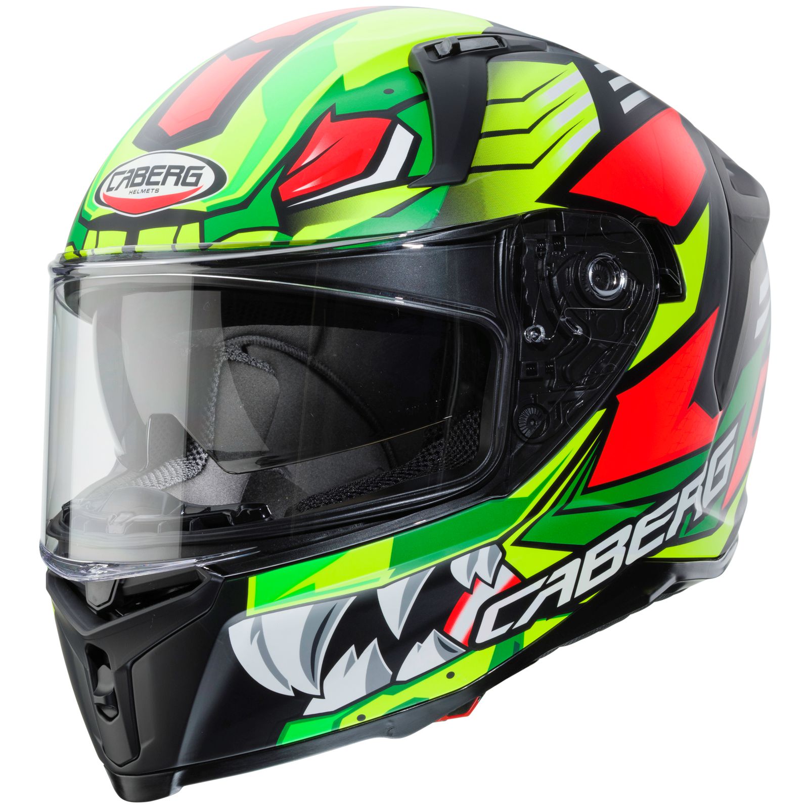 Caberg Helm Avalon Giga, mat-zwart/fluo-geel-rood