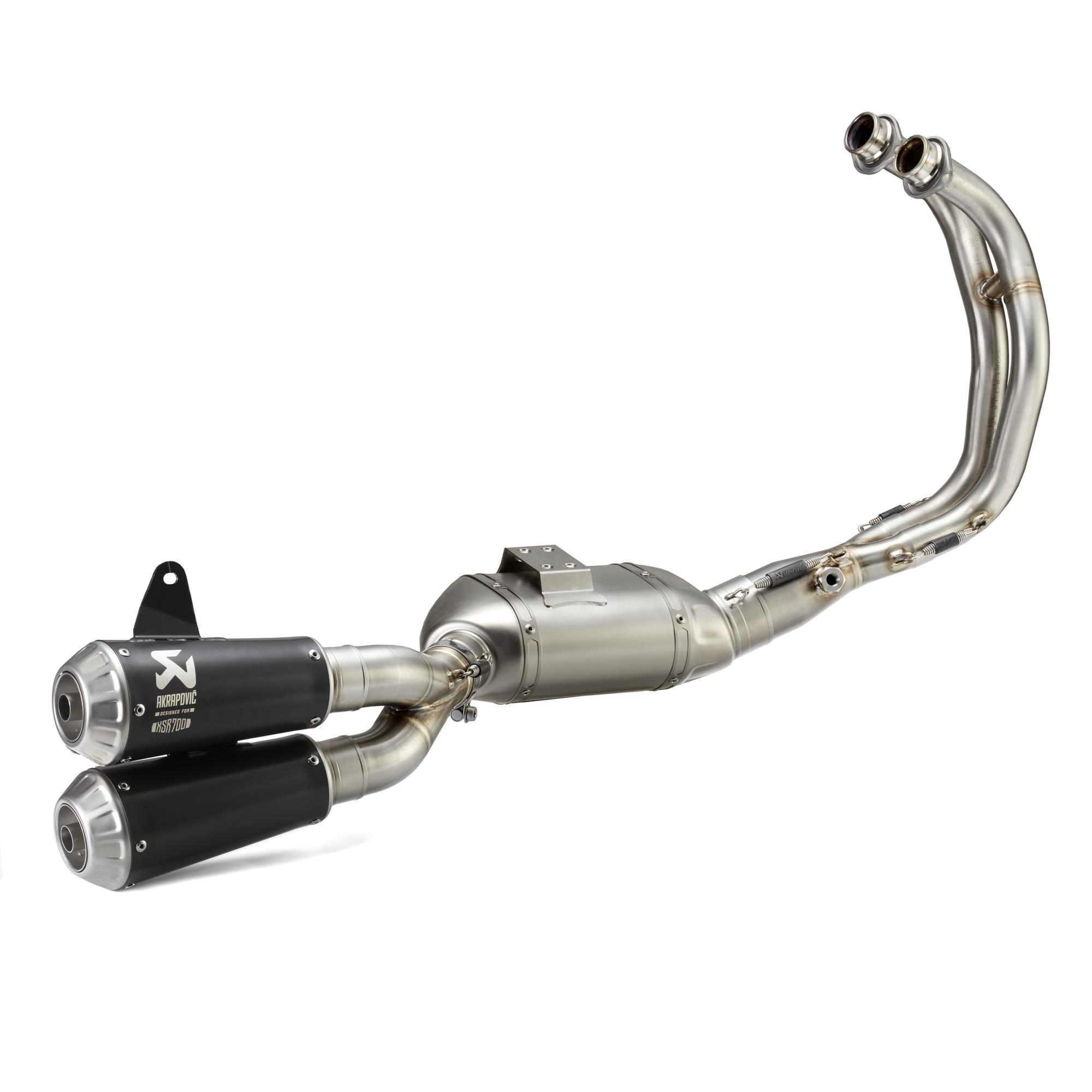 Origineel Yamaha XSR700 compleet systeem met titanium demper