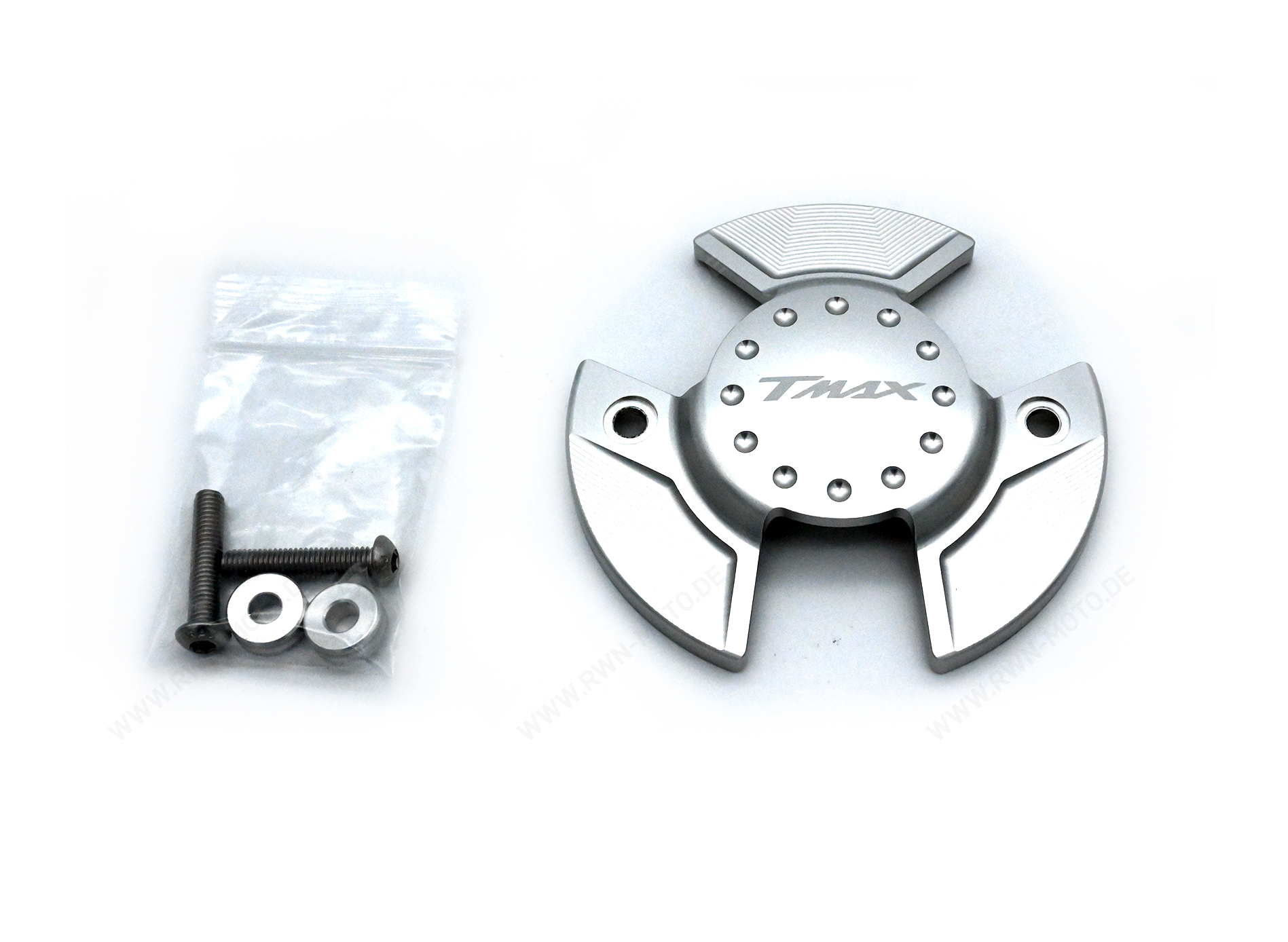 Billet motorkap zilver voor Yamaha T-MAX (22-) Origineel