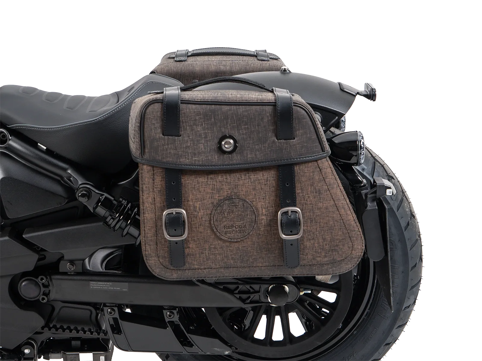 Kniptassenset bruin incl. houder voor Indian Scout Sixty Bobber (25-) Hepco & Becker