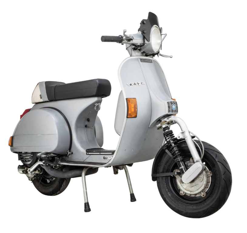 Spatbord Garelli Race EVO II voor Vespa PX 80-200ccm, carbon, houder zwart