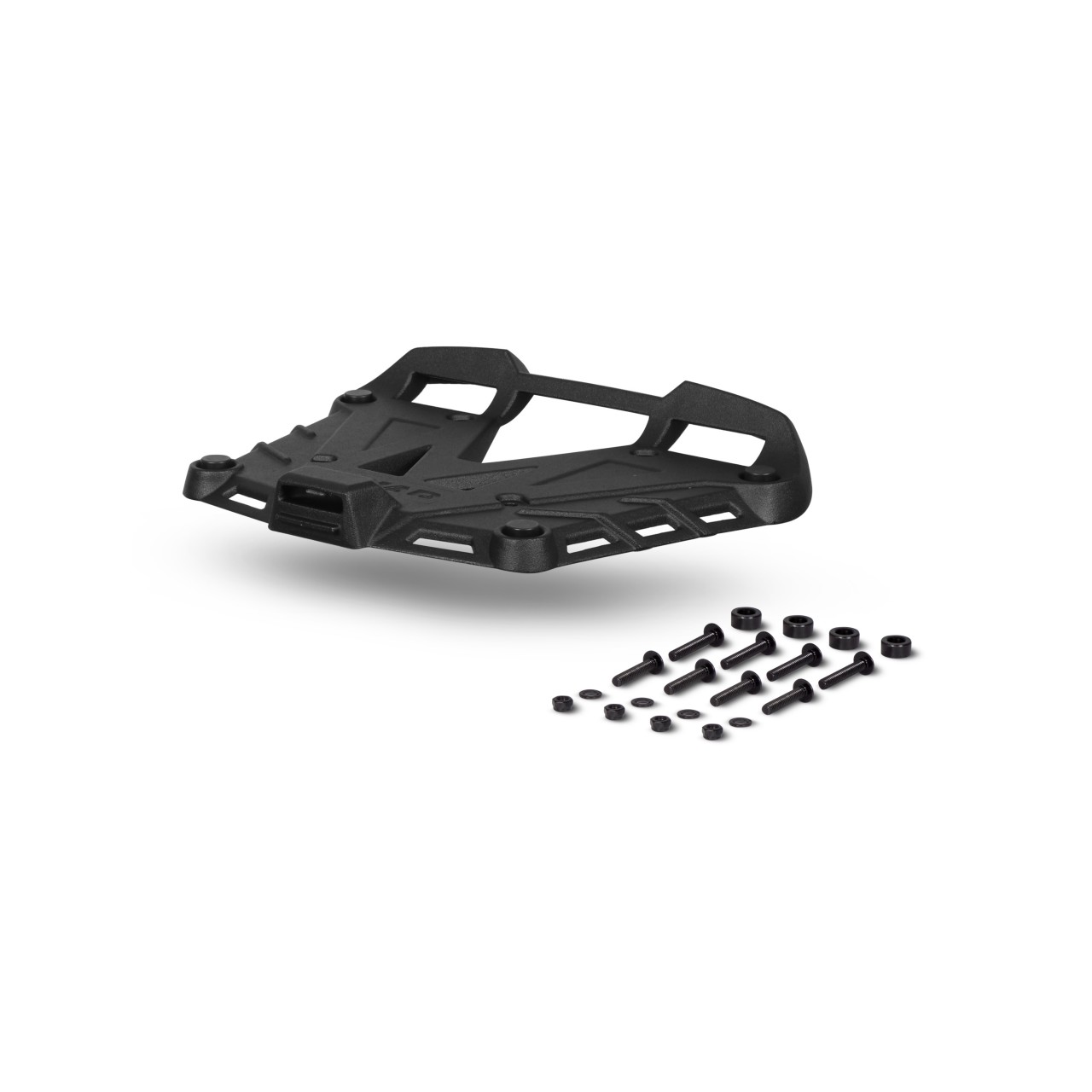 Shad-topkofferbevestigingsplaat, zwart aluminium