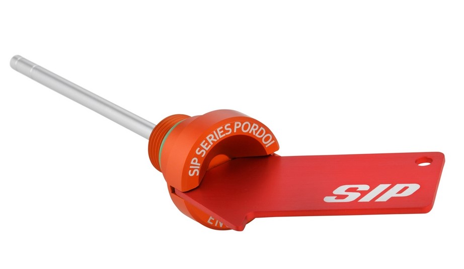 Olievulplug motorolie voor Vespa GTS/GTS Super/GTV 300cc HPE, mat oranje