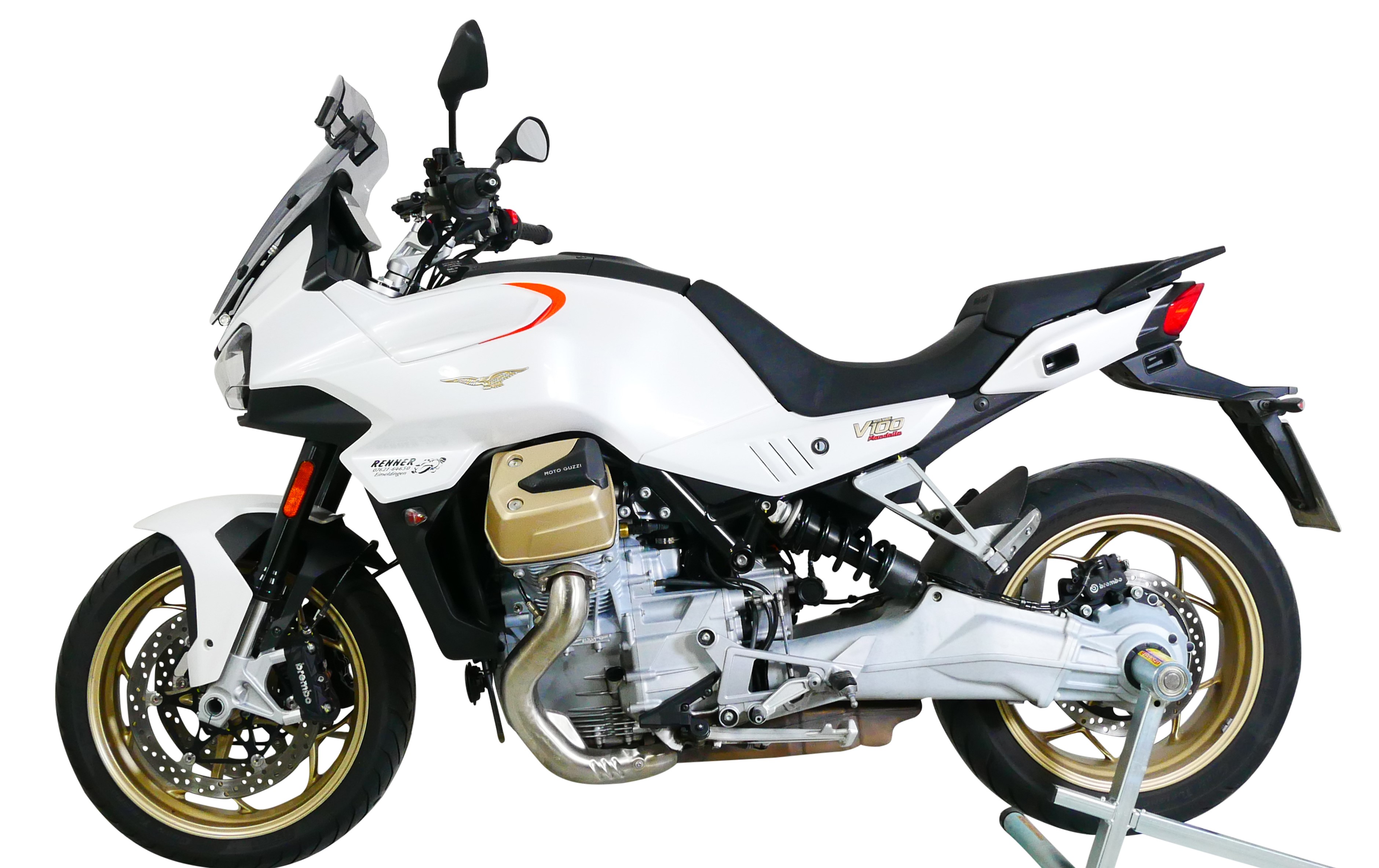 Windscherm Touring Vario MRA  "VTM" voor Moto Guzzi V100 Mandello