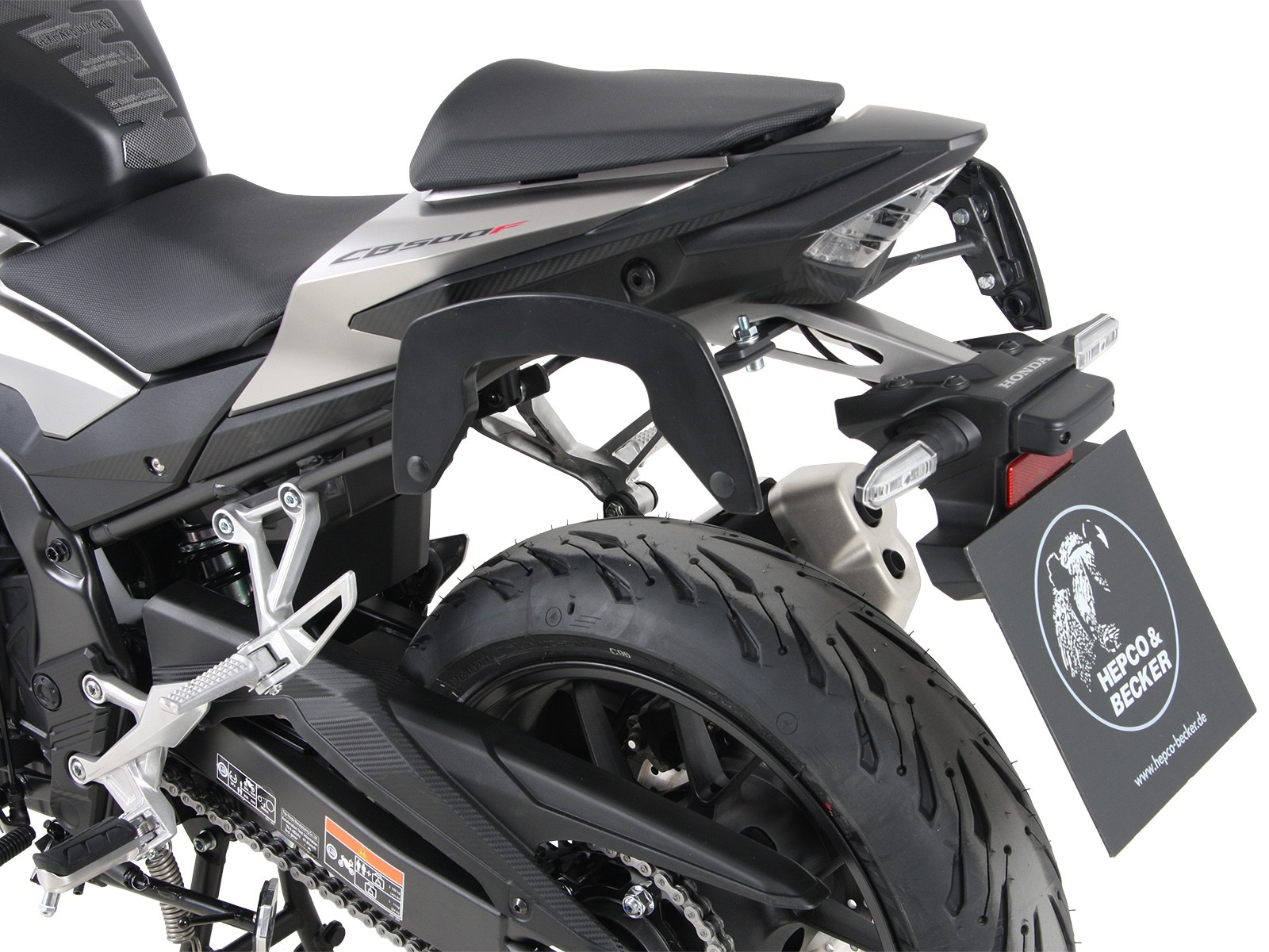 C-Bow zijdrager antraciet voor Honda CB 500 F (19-23) Hepco & Becker