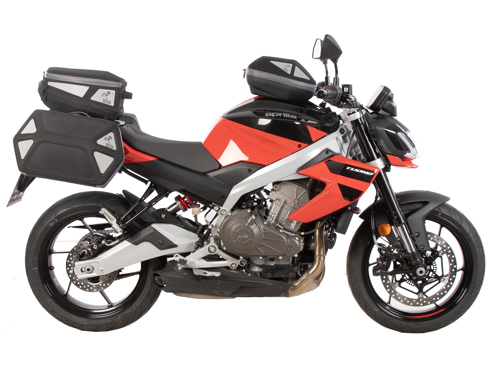 Sportrek vast zwart voor Aprilia Tuono 457 (25- ) Hepco & Becker