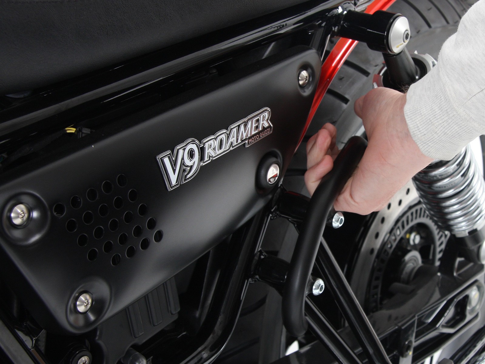Jack voor hoofdtribune voor V 7 III steen/ speciaal/ Anniversario/ Racer (Bj.17-)