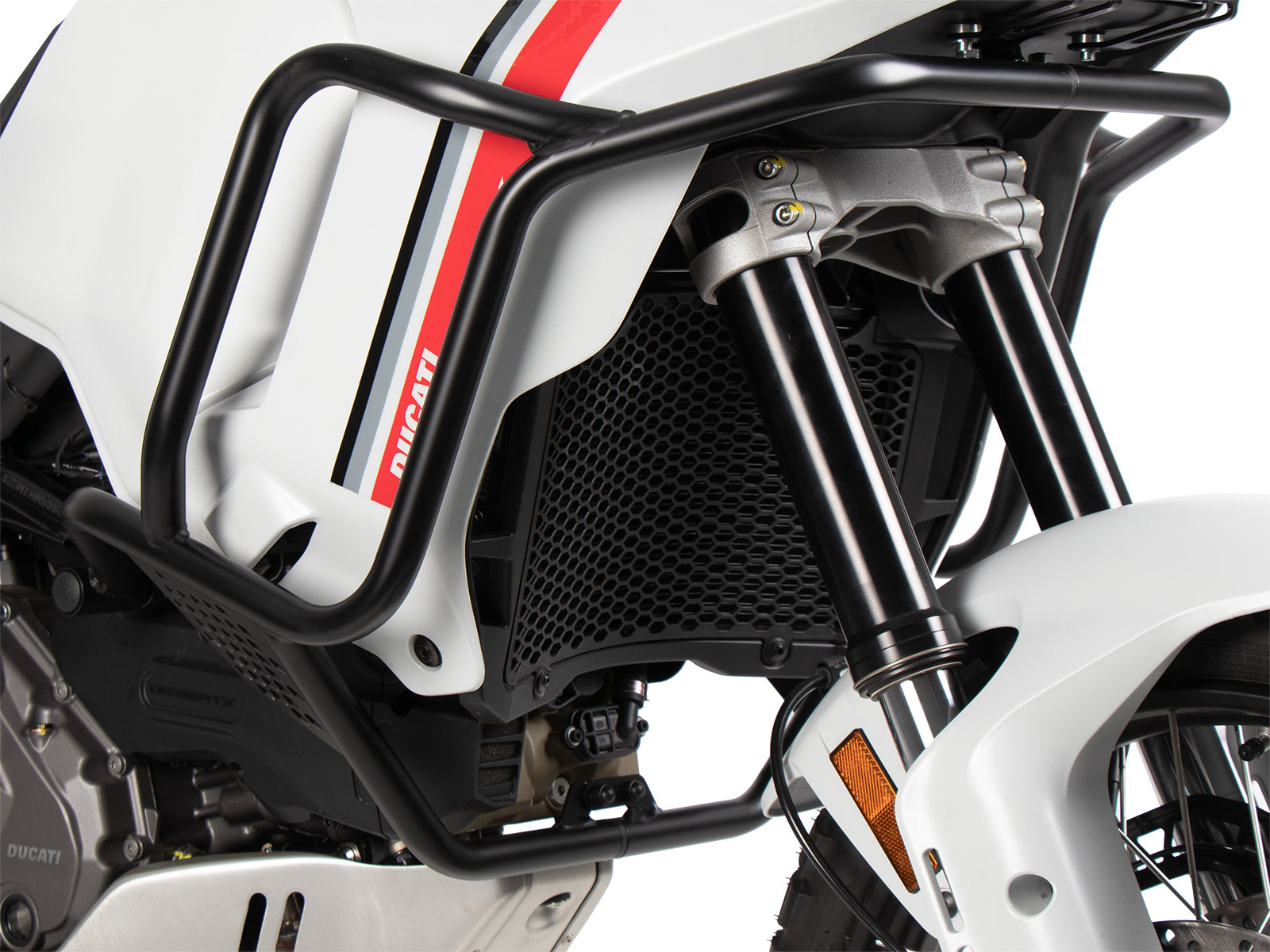 Tankbeschermer zwart voor Ducati DesertX (22-) Hepco & Becker