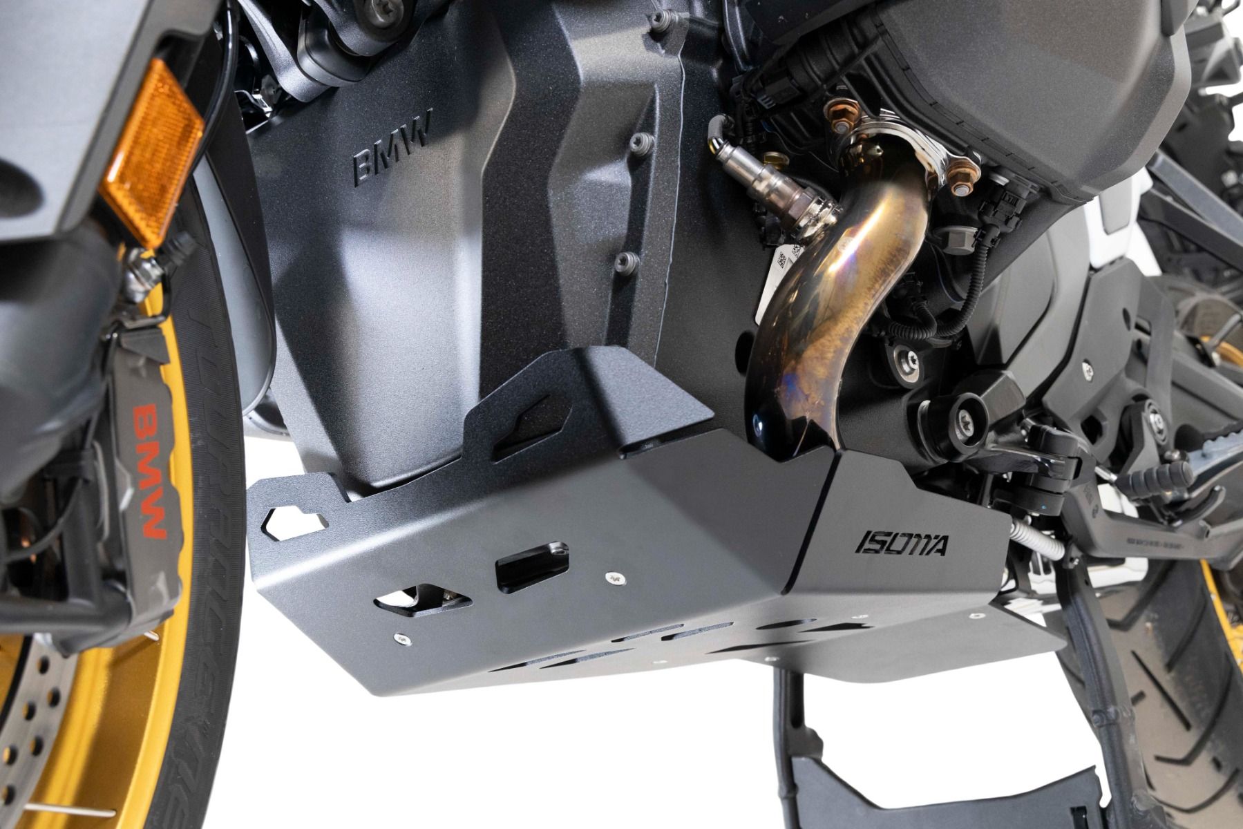Aluminium motorbeschermplaat voor BMW R 1300 GS, zwart