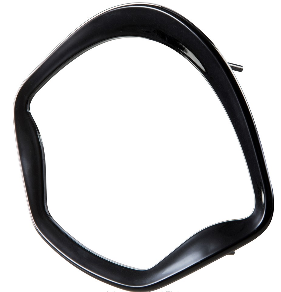 Decoratieve ring snelheidsmeter voor Vespa GTS/GTS Super 125-300cc ('14-), glanzend zwart