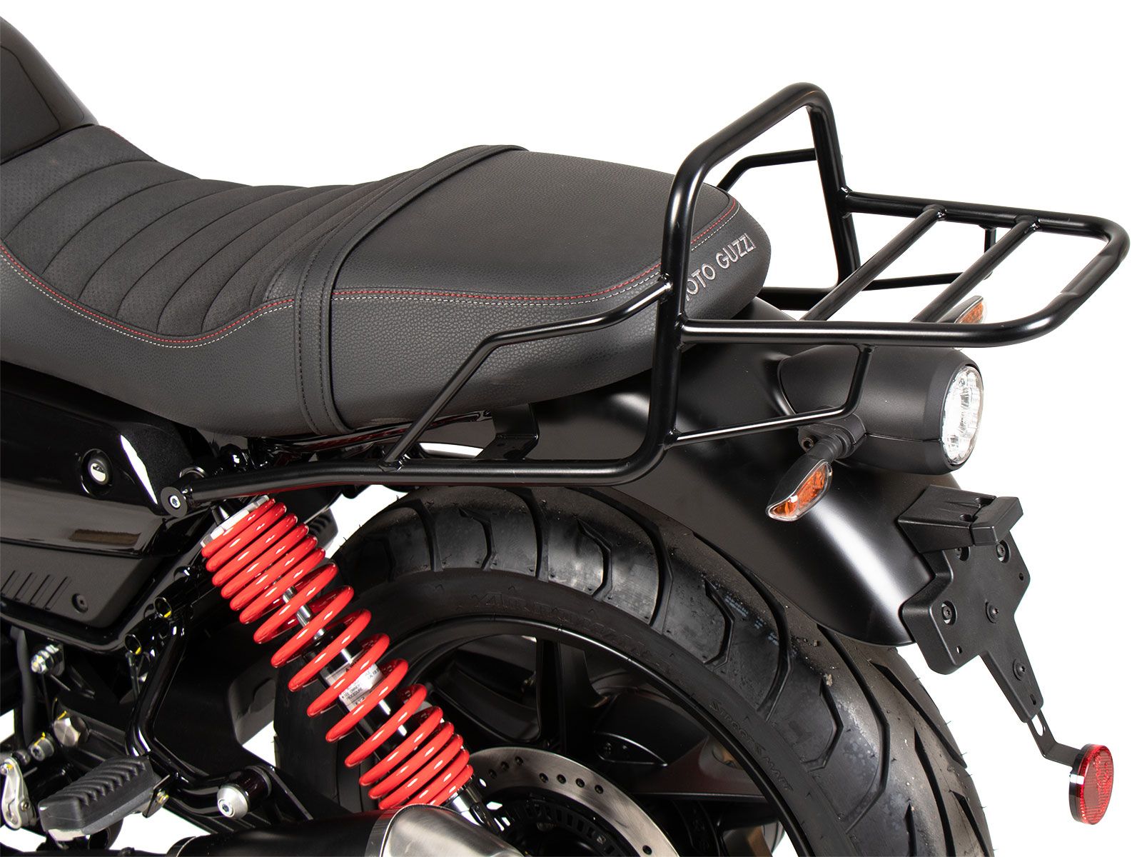 Buisvormig bagagerek Topkoffer drager zwart voor Moto Guzzi V7 Stone Special Edition (22-) Origineel Hepco
