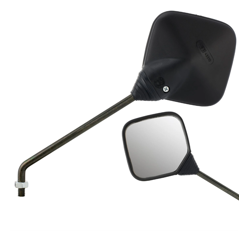 Standaardspiegel CUPPINI links of rechts voor Vespa PX 80-200cc, zwart