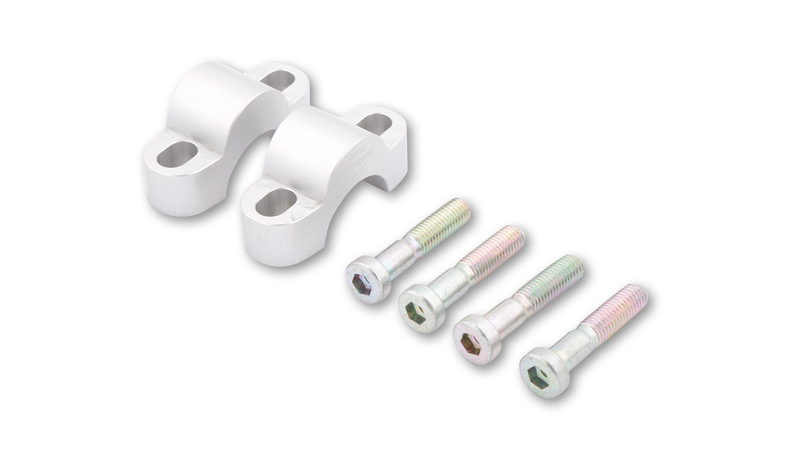 HIGHSIDER pro stuurverhoger zilver 15 mm, Voor Ø28,6 mm stuur