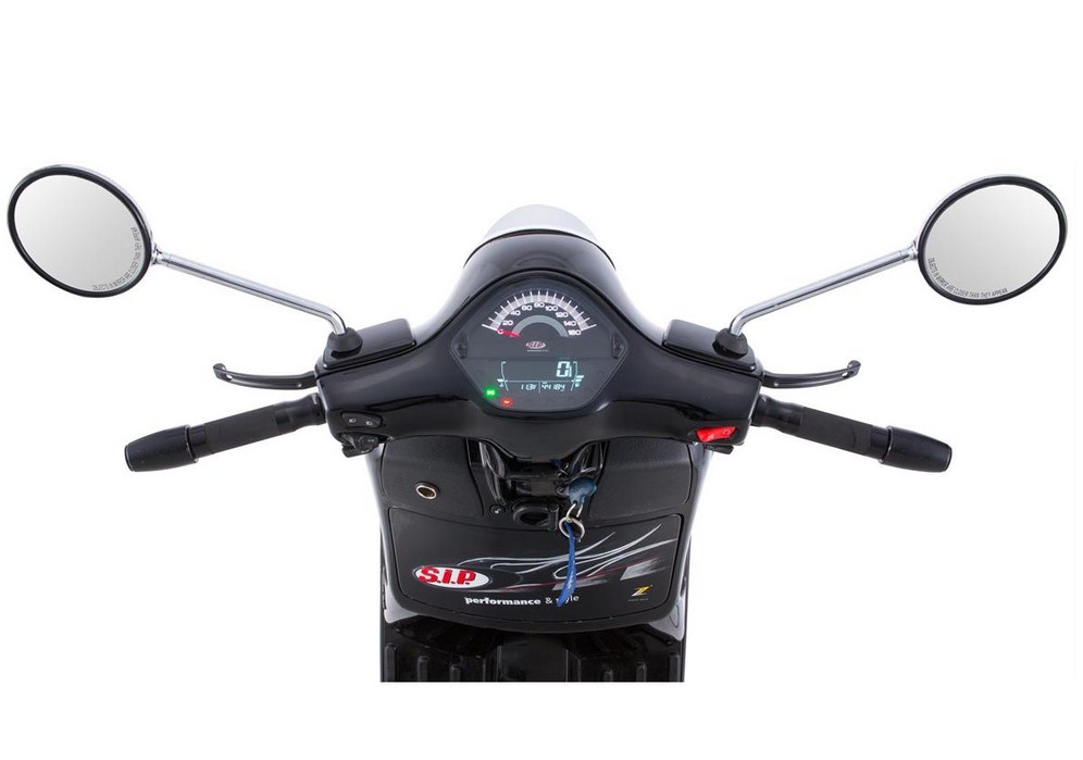 Toerenteller/snelheidsmeter voor Vespa GTS/GTS Super/GTS SuperSport, d.w.z., 125-300cc (-'14), zwart