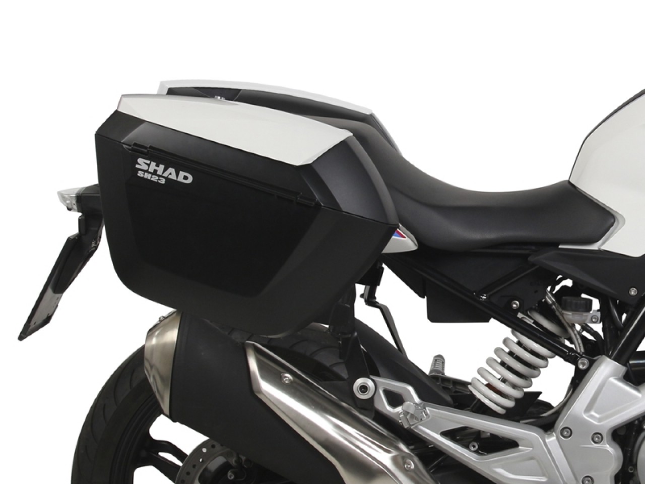 Shad zijkofferhouders 3P-systeem, zwart gelakt, voor BMW G 310 R / GS (17-25)