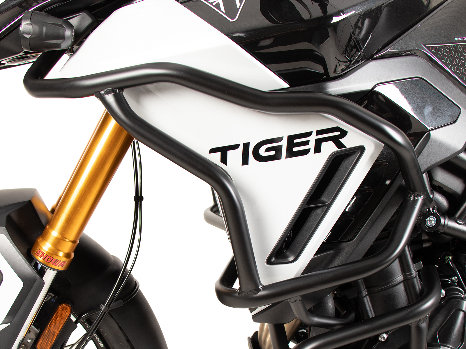 Tankbeschermbeugel "Solid" zwart voor Triumph Tiger 900 GT / Pro (24-) Hepco & Becker