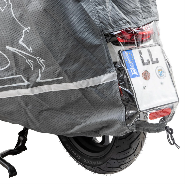Inklapbare garage Indoor PREMIUM 2.0 voor Vespa GTS/GTV/GT, maat XL, grijs