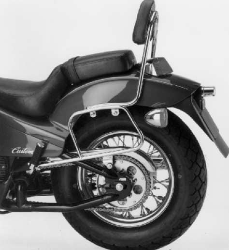 Buisvormige leren tassenhouder chroom voor Honda VT 600 C (88-00) Hepco & Becker
