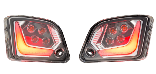 Richtingaanwijzerset voor & achter voor Vespa GTS/GTS Super/GTV/GT 60/GT/GT L ('03-'13), duidelijk