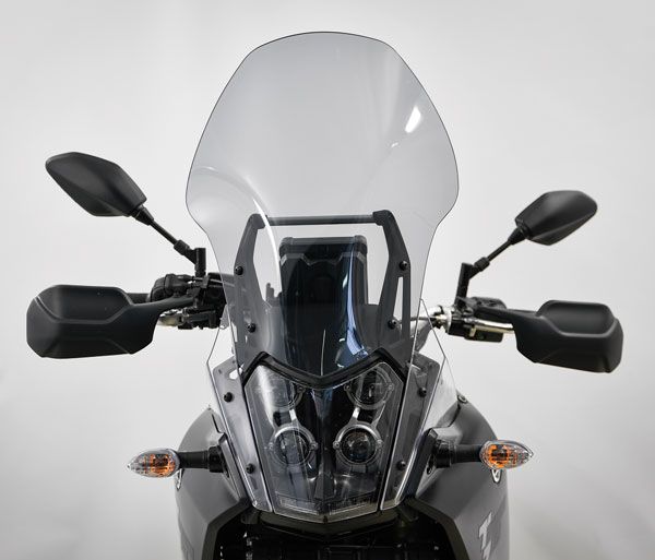 Extra hoog windscherm smoke grijs voor Yamaha Ténéré 700 (19-24)