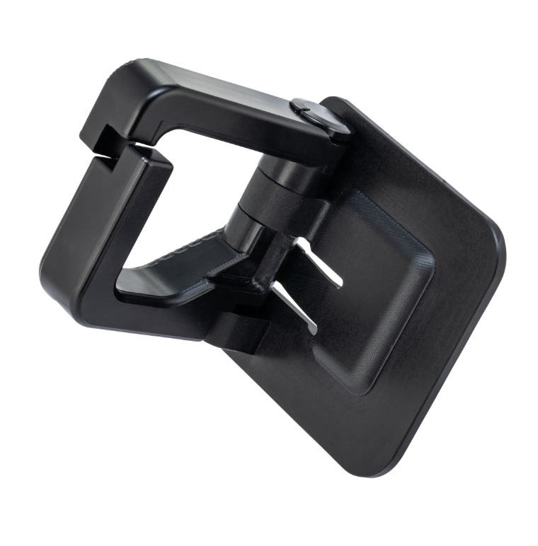 Bagagehaak voor Vespa GTS/GTS Super 125/300cc (`22-), aluminium, zwart mat geanodiseerd